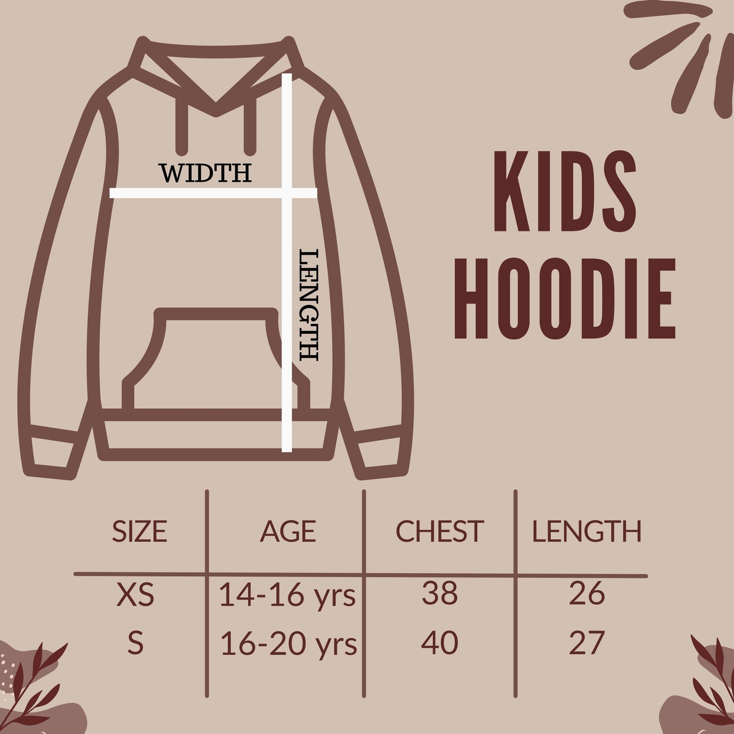 Maroon Kids Hoodie