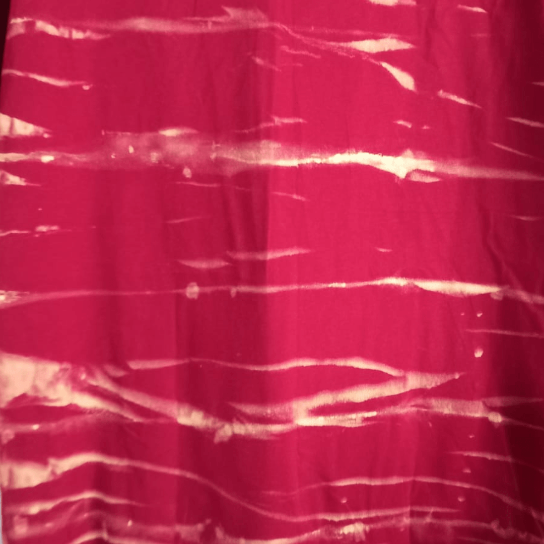 Crimson Striped Tie Dye Unisex T-shirt