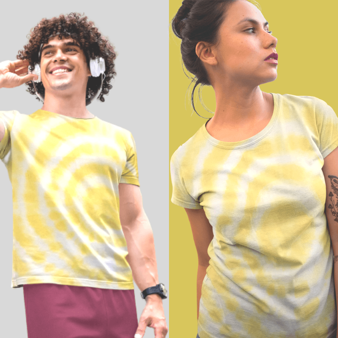 Daffodil Yellow Tie Dye Unisex Tshirt