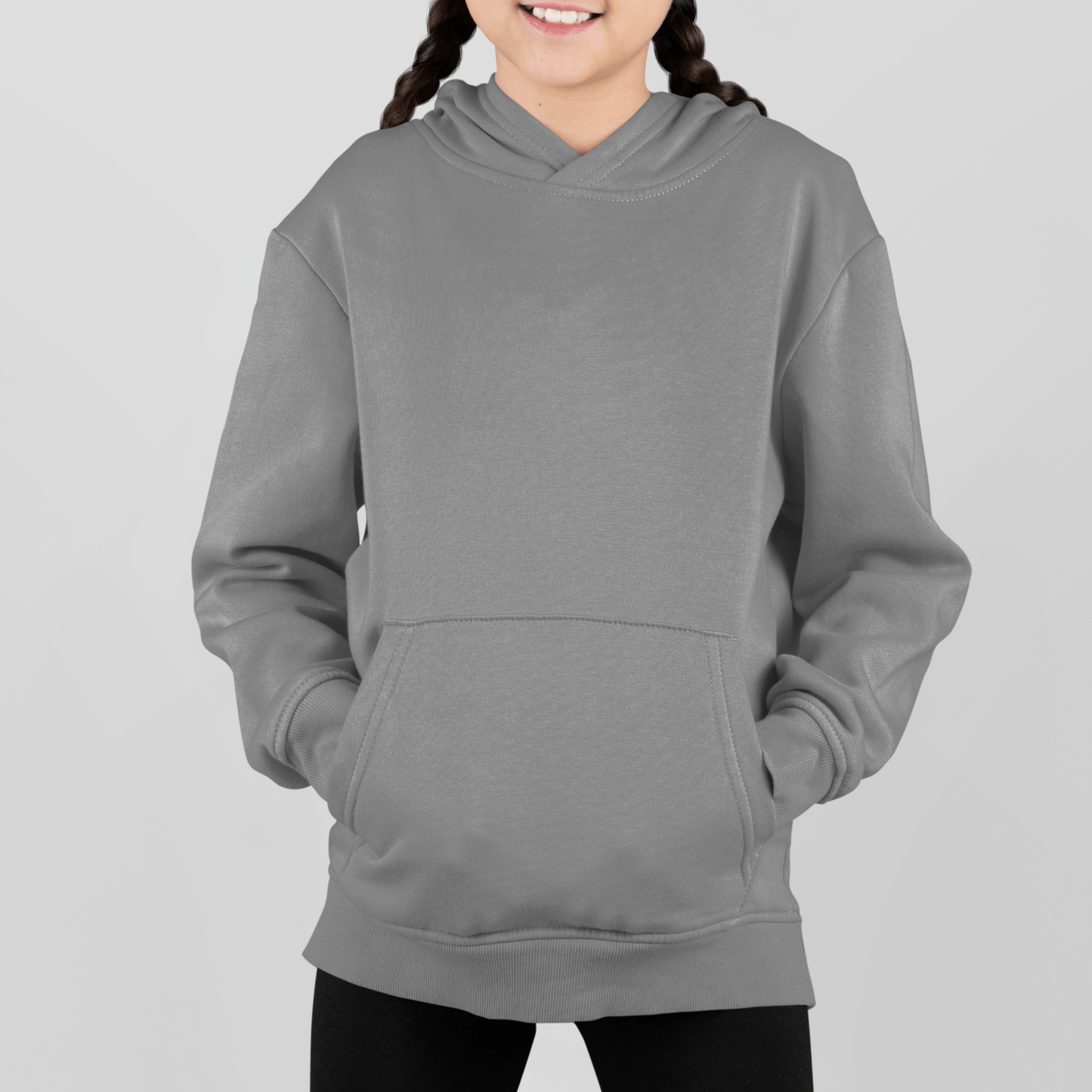 Steel Grey Kids Hoodie