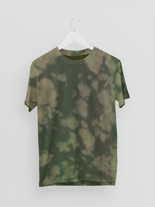 Olive Green Tie dye Unisex T-shirt