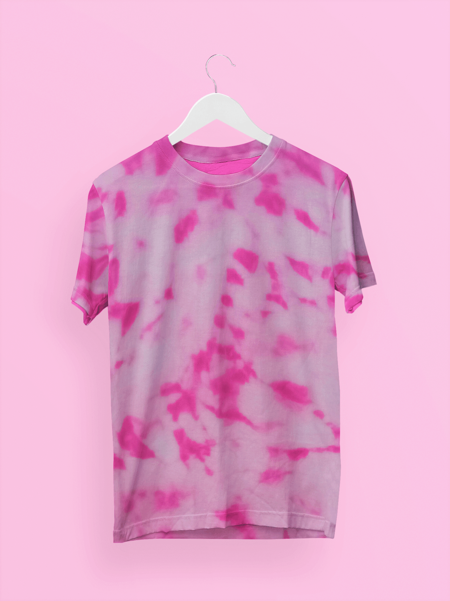 Cotton Candy Pink Tie Dye Unisex T-shirt