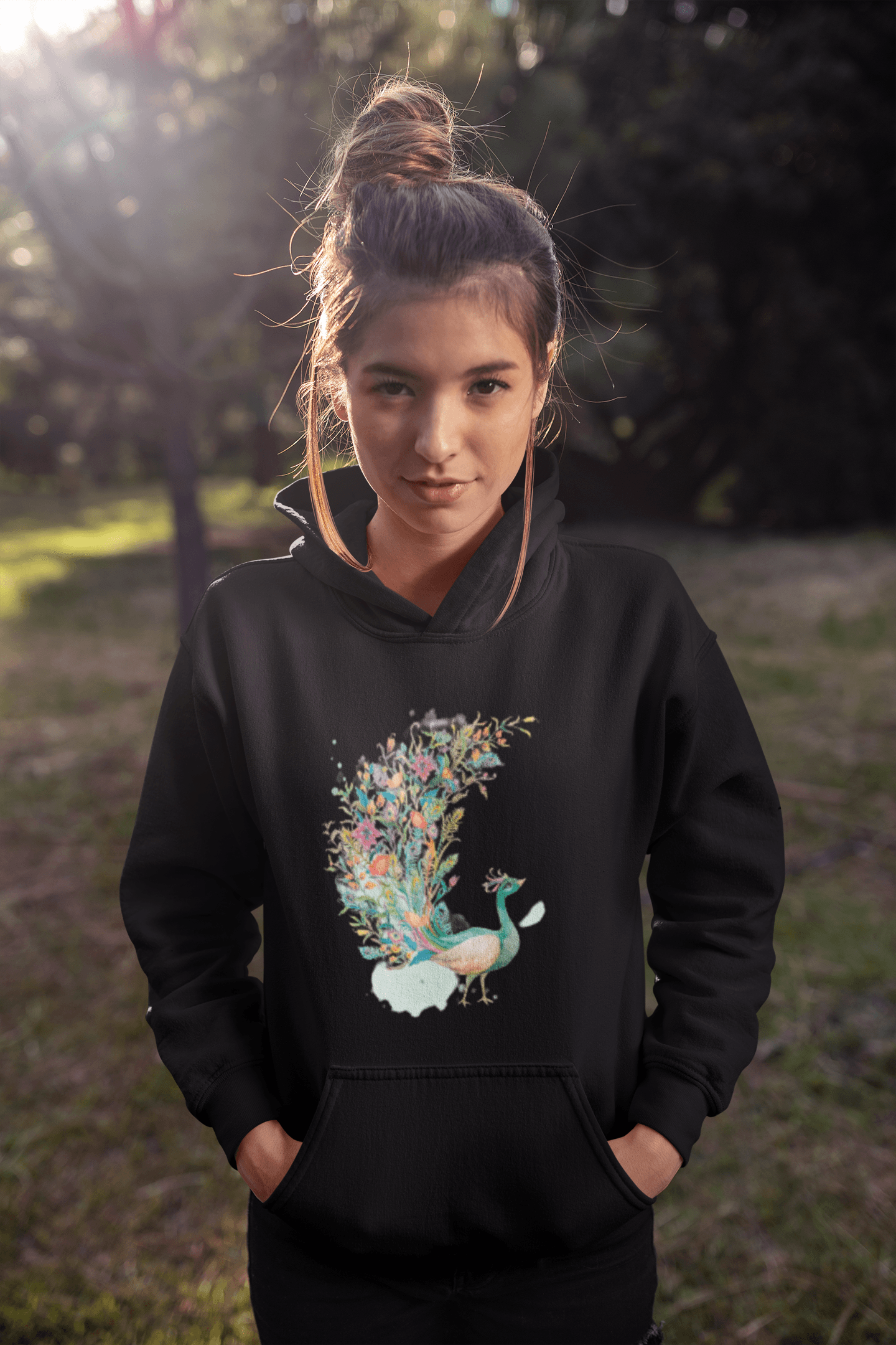 Peacock Girl's Hoodie