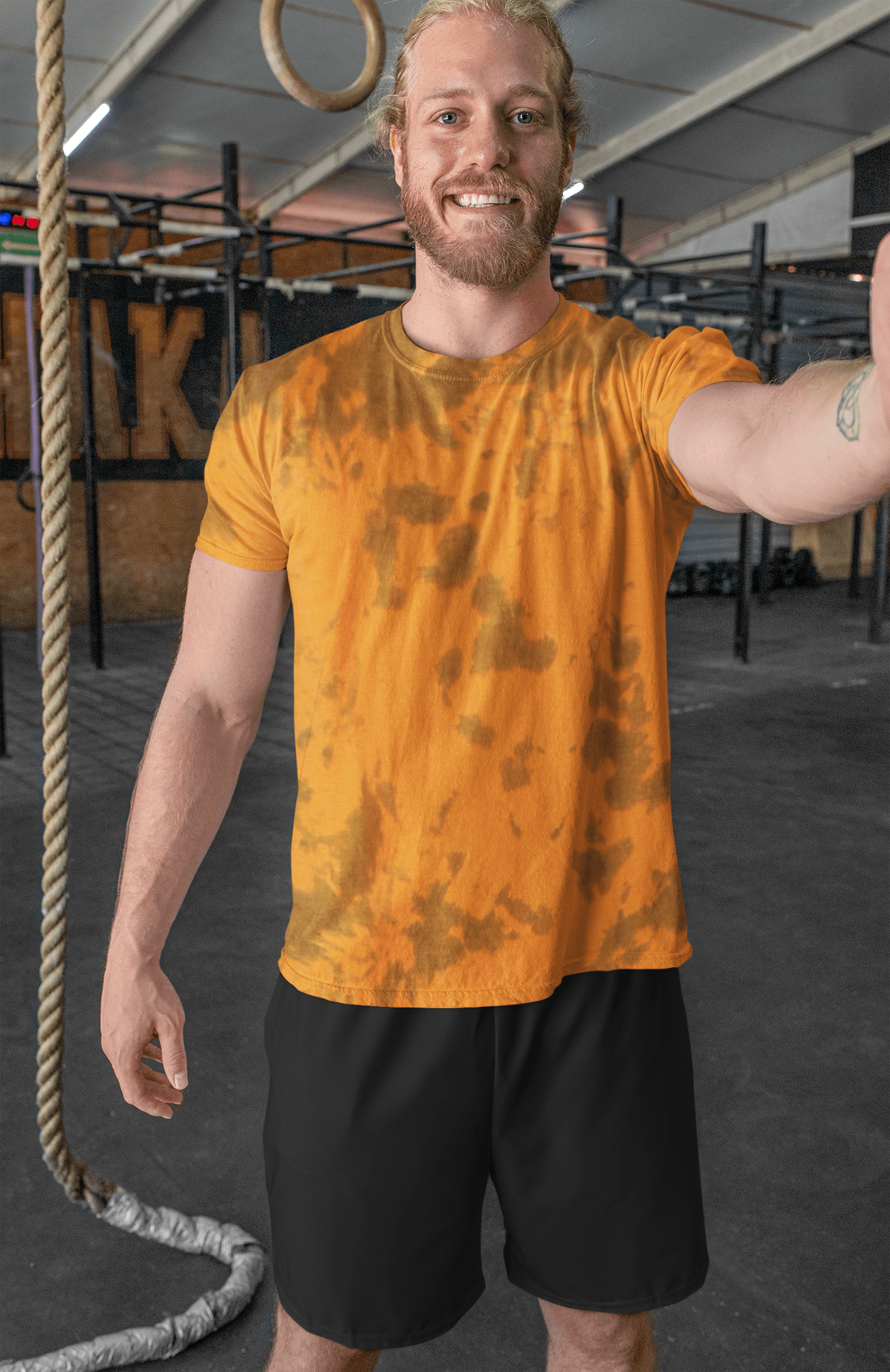 Brownish Rust Tie dye Unisex T-shirt